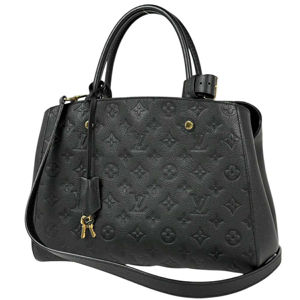 Louis Vuitton Montaigne 2way Shoulder Bag Monogram Empreinte Noir Black